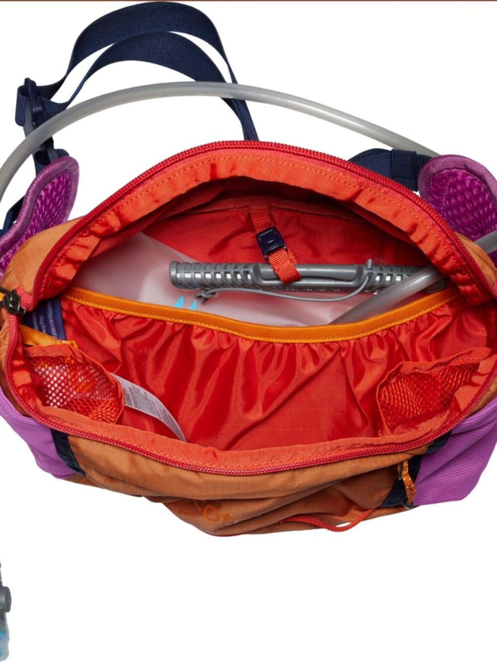 NEW Cotopaxi Lagos 5L Hydration Hip Pack 2L Bladder Mezcal Foxglove Orange Pink - Picture 4 of 14